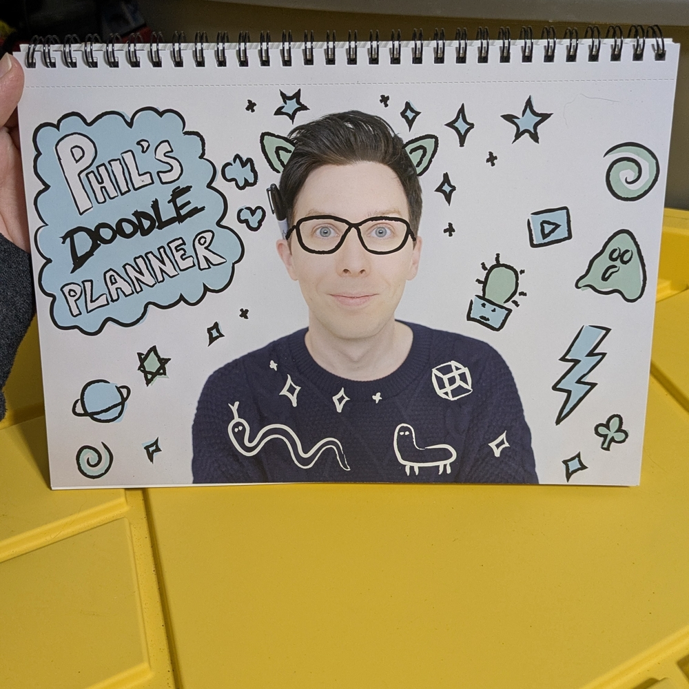 Phil's Doodle Planner with Illustrated Cover